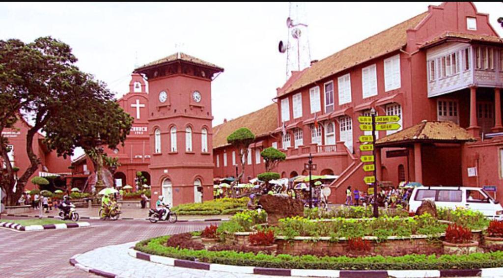 Pemandangan senibina bersejarah di Bandar Melaka