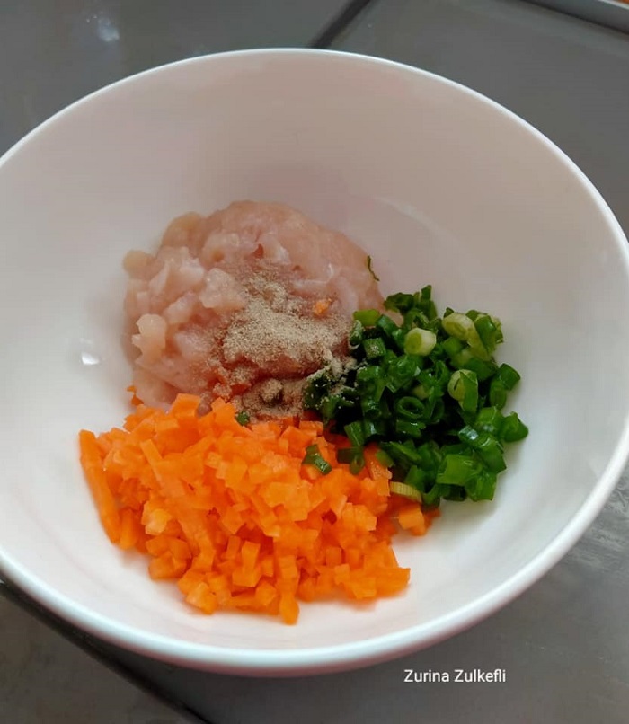 bebola ayam tepung pulut
