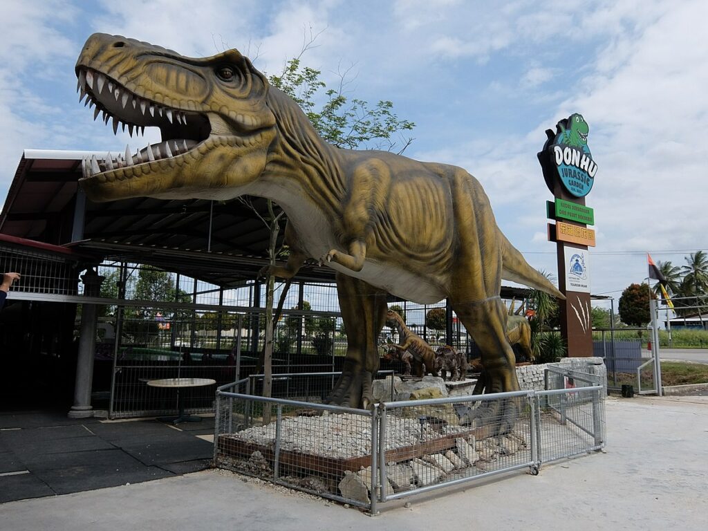 Pemanduan taman tema dinosaur Don Hu Jurassic Garden