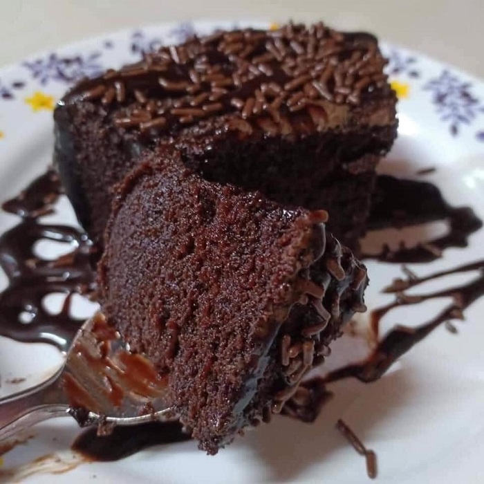 Kek Milo kukus yang sedap dan gebu
