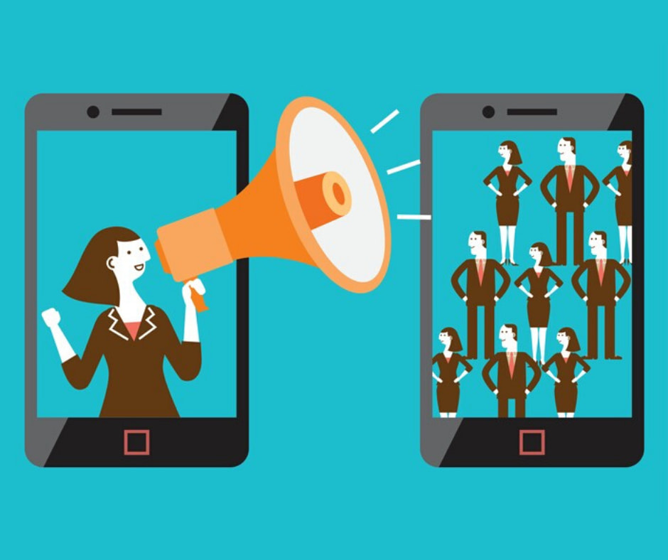 Ilustrasi penggunaan media sosial yang membawa kepada gejala Online Disinhibition.
