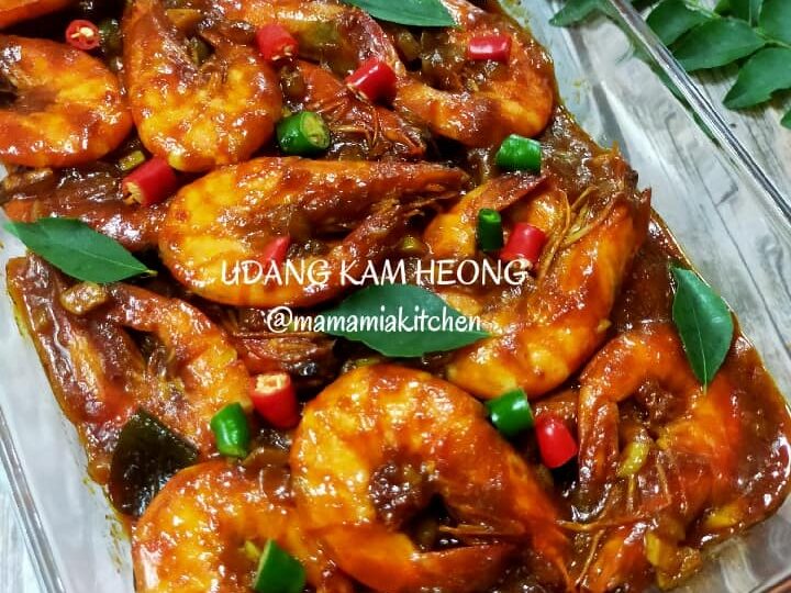Udang masak Kam Heong berempah