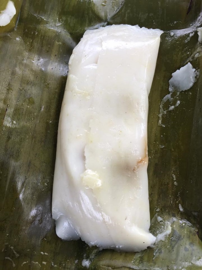 Gambar kuih muih tradisional tepung bungkus berbalut daun pisang