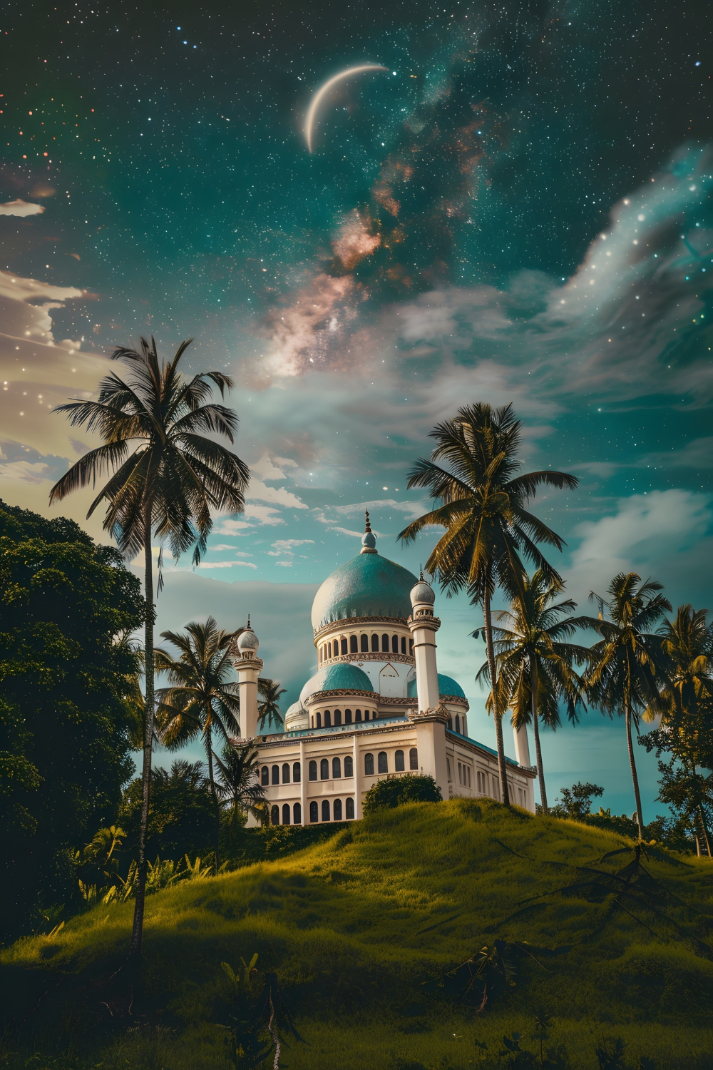 Ilustrasi sembilan pendakwah Wali Songo di Pulau Jawa.