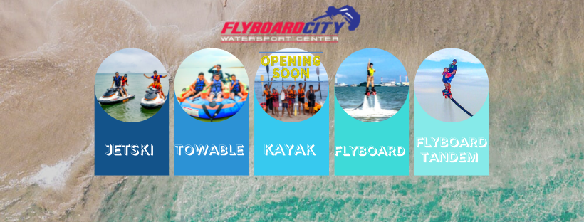 Aktiviti sukan air flyboard di Johor Bahru