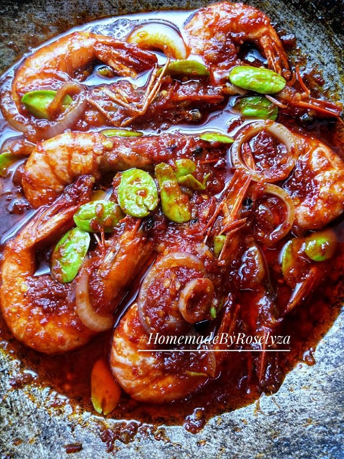sambal udang goreng petai