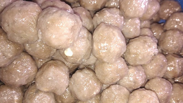 Keropok lekor cheese ball goreng keemasan