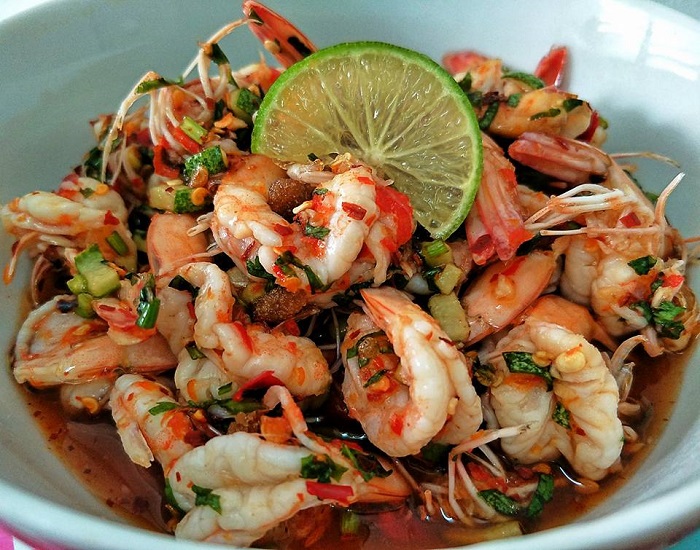 Pelbagai masakan seafood udang yang sedap dan menggiurkan untuk santatan keluarga