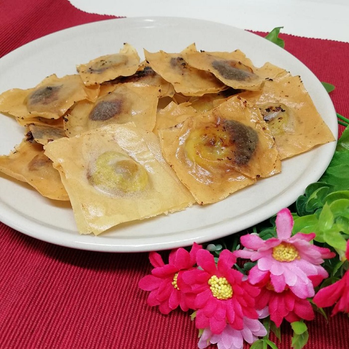 popia pisang coklat