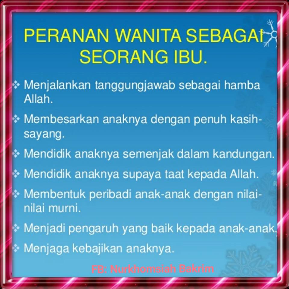 Senarai susunan prioriti ibu di rumah