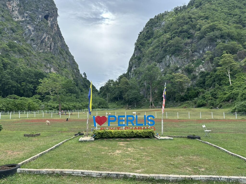 Pemandangan hijau dari Bukit Chabang Mari