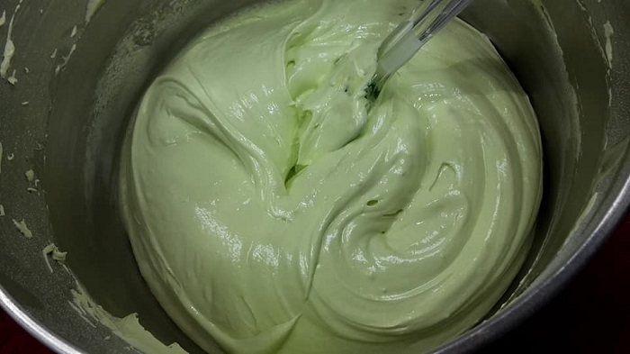 kek pandan cheese