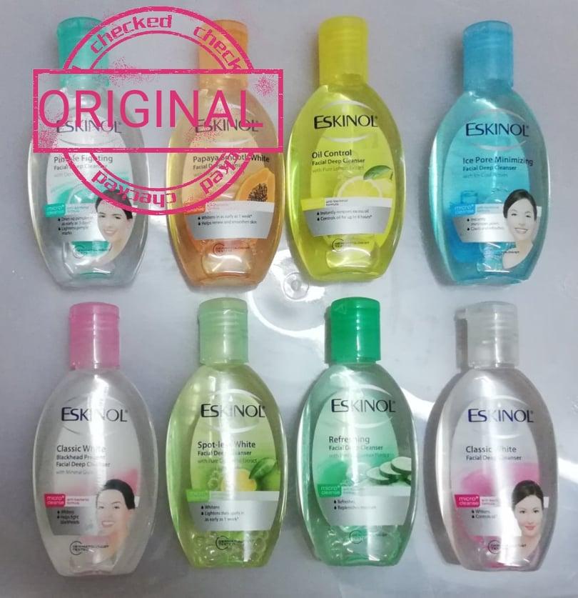 Botol toner Eskinol untuk kulit jerawat