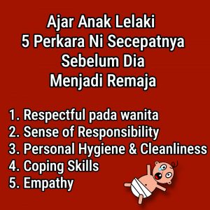 didik anak lelaki 5 perkara