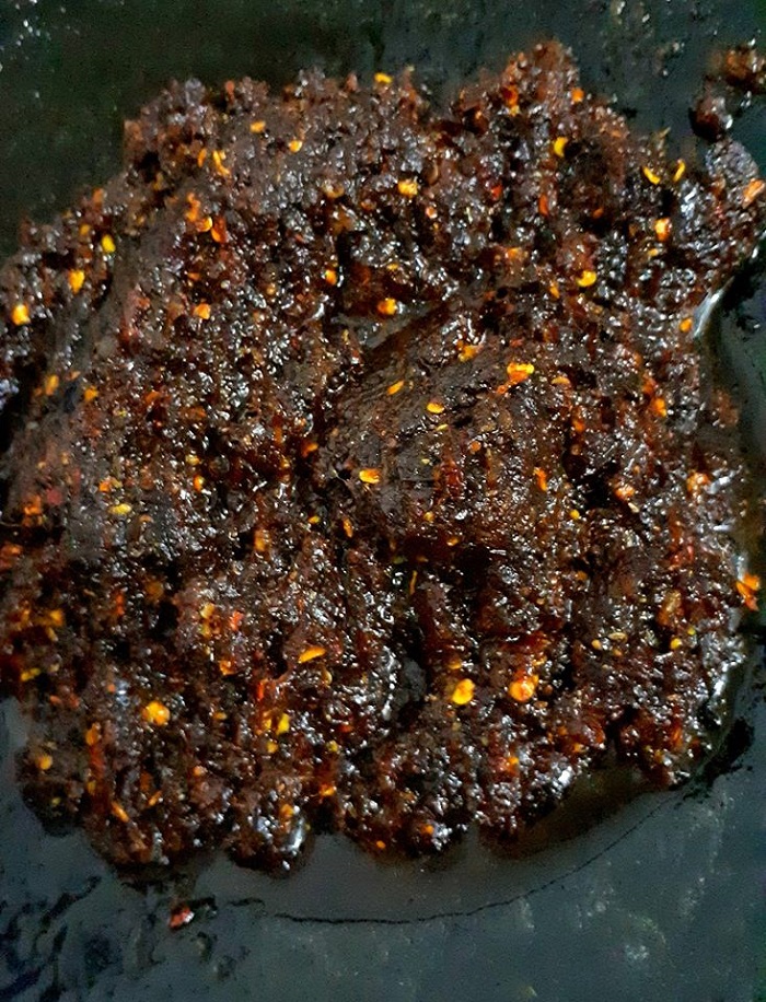 Sambal udang kering pedas