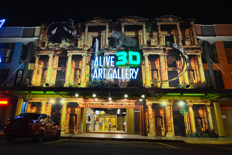 Lukisan 3D di Alive 3D Art Gallery Port Dickson