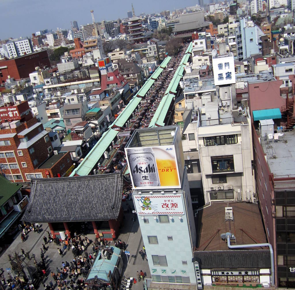 Pemandangan bandar lama Asakusa