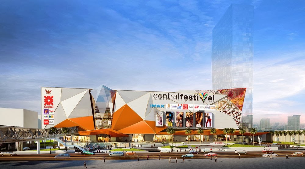 Pusat membeli-belah Central Festival Mall di Hatyai