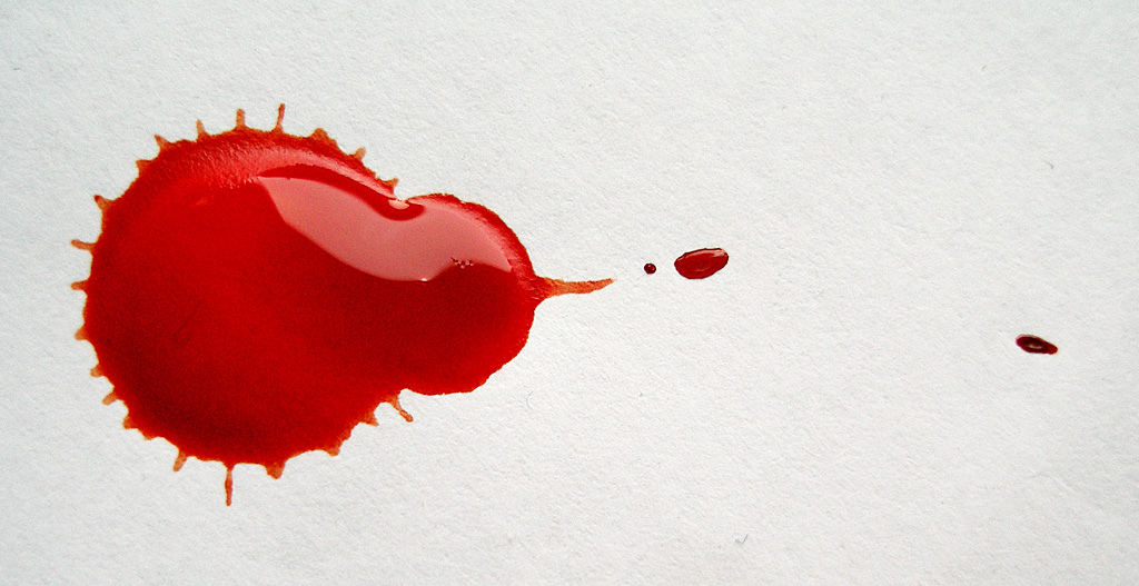 Ilustrasi tabung uji darah merah dengan label kumpulan darah A, B, AB dan O