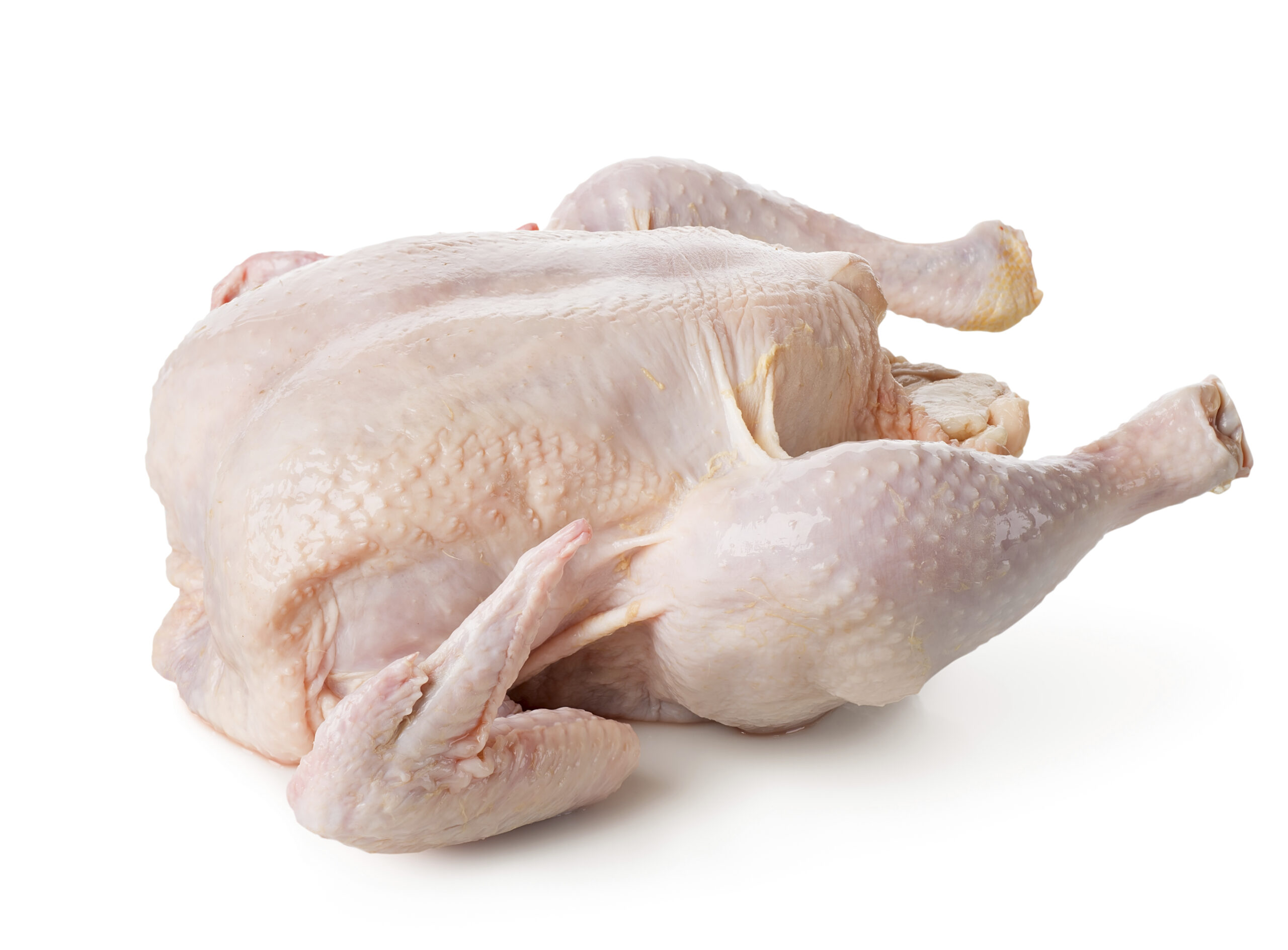 Imej ketul ayam mentah menunjukkan maklumat kandungan kalori dan nutrisi