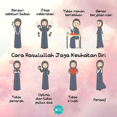 Petunjuk 8 sunnah Rasulullah SAW untuk menjamin kesihatan tubuh badan dan jiwa.