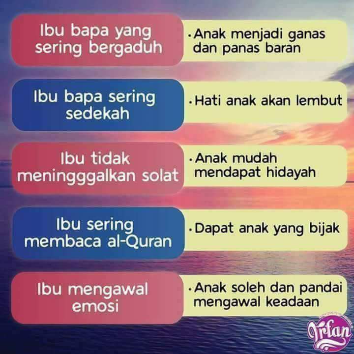 Ibu mengajar anak membaca al-Quran
