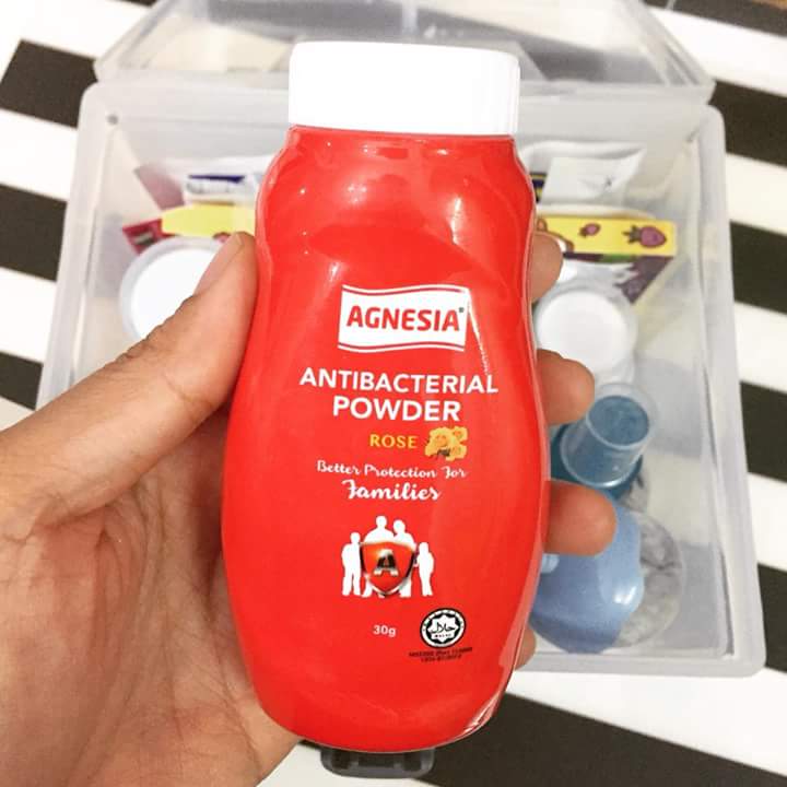 Bekas bedak antibakteria untuk bayi