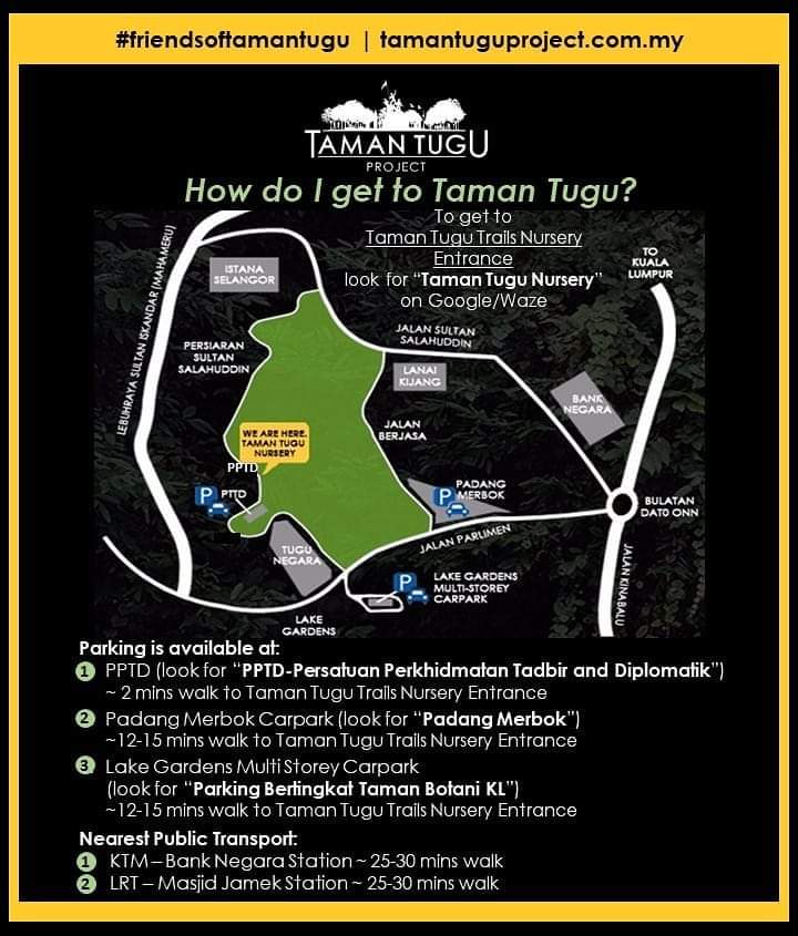 Lanskap hijau Taman Tugu