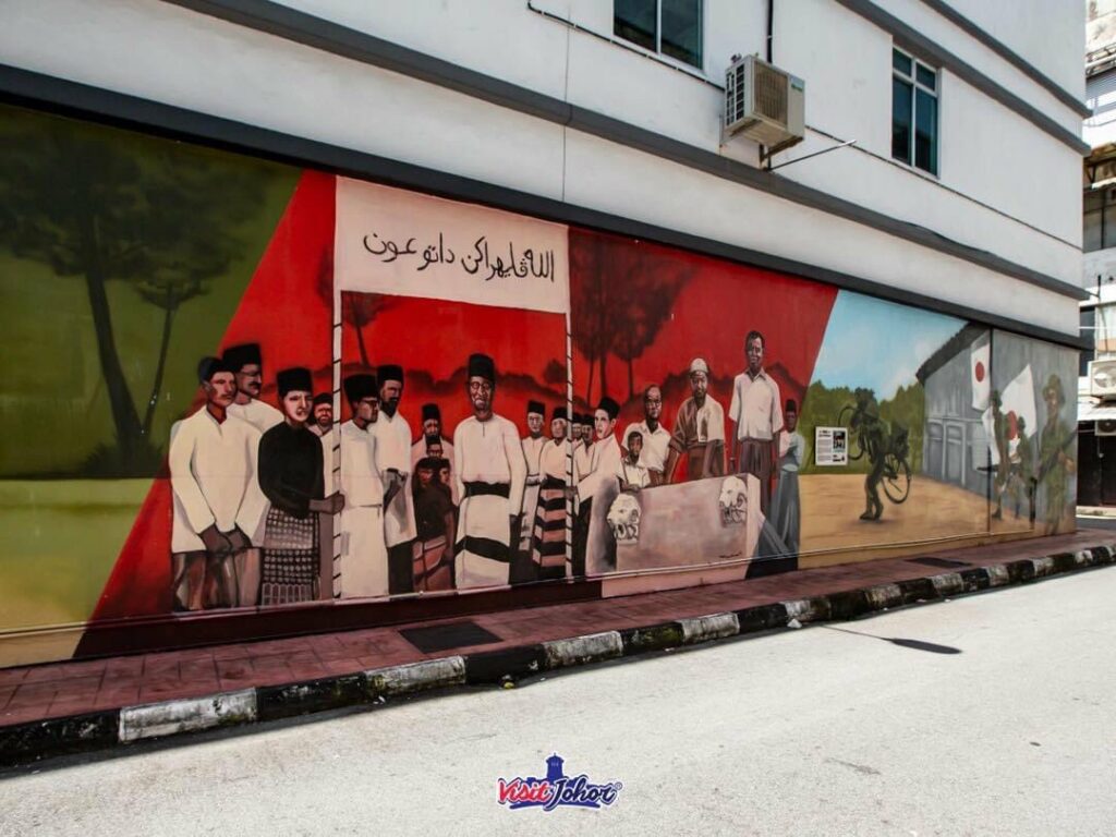 Lukisan mural seni di Lorong Bentara Batu Pahat