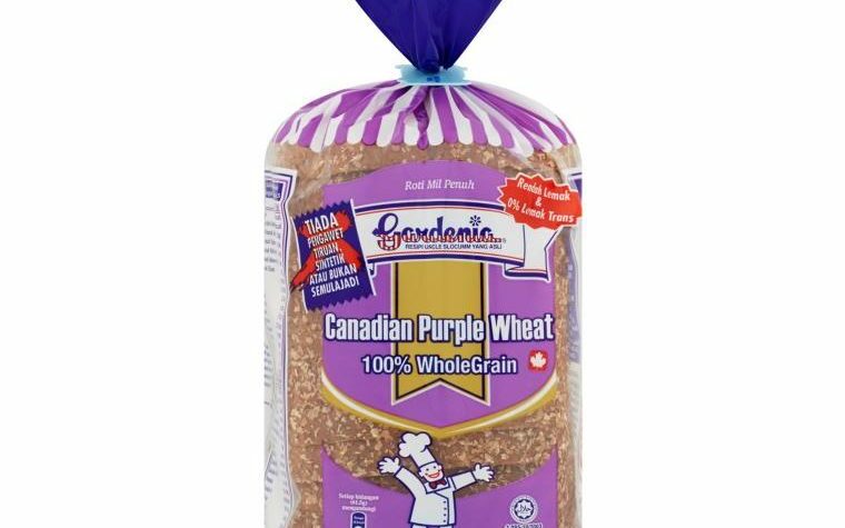 Roti whole grain dengan bijian