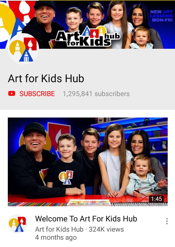 Saluran YouTube Art For Kids Hub
