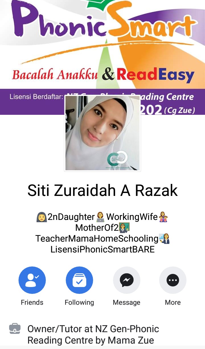 Puan Siti Zuraidah A Razak, guru fonik dari Kedah.