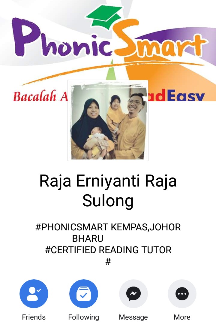 Raja Erniyanti, guru fonik dari Kempas.