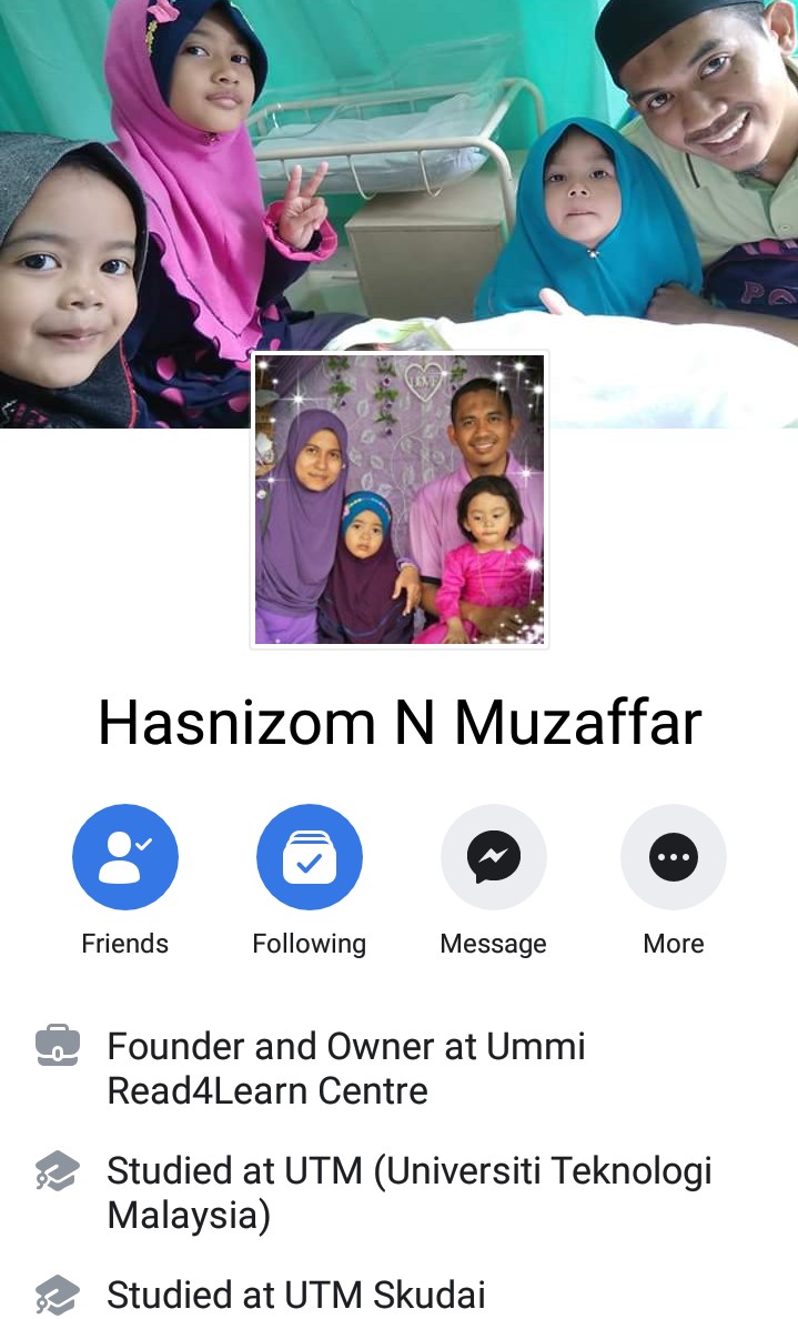 Puan Hasnizom, guru fonik dari Melaka.