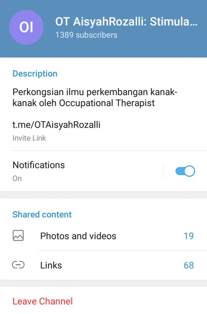 Puan Siti Aisyah Rozalli, terapis okupasi, bersama kanak-kanak