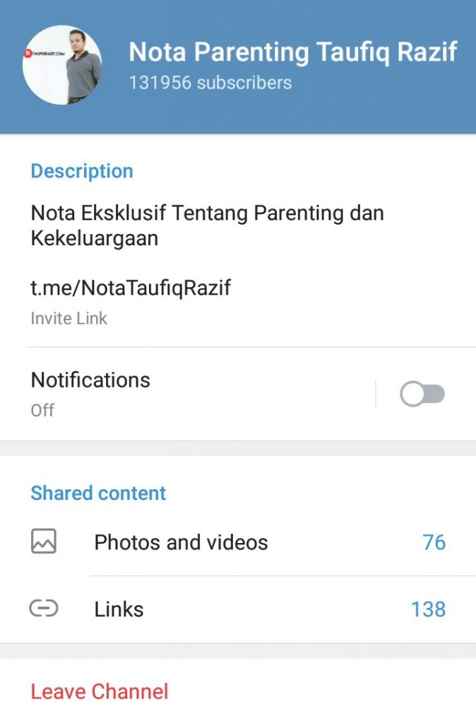 Dr. Taufiq Razif memberikan tips parenting dalam program
