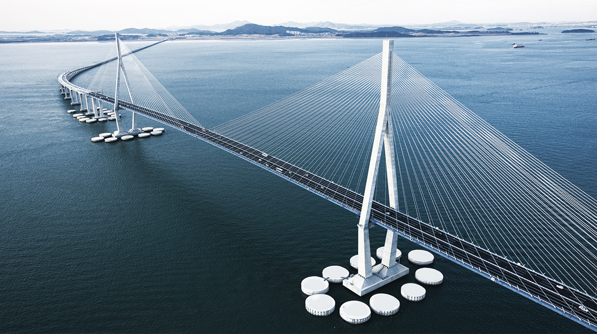 Jambatan Incheon yang megah
