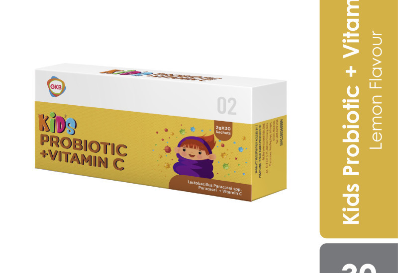 Bekas probiotik dan vitamin C GKB Kids