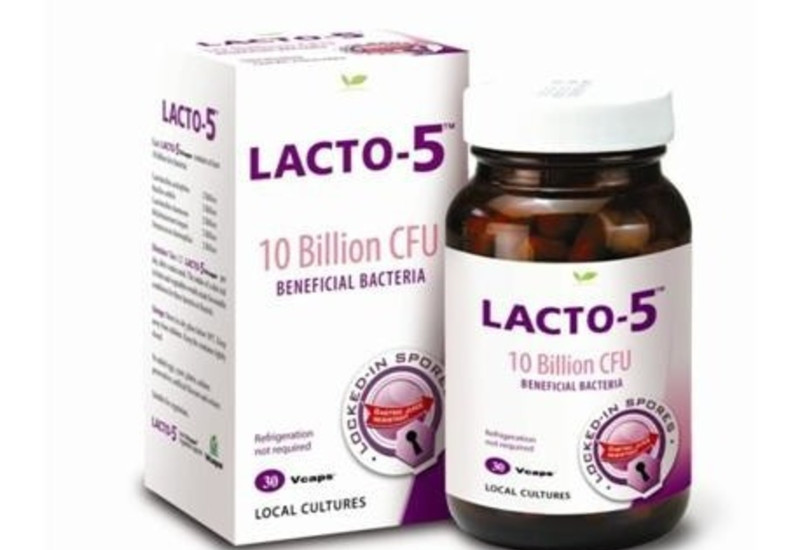 Botol suplemen probiotik Lacto 5