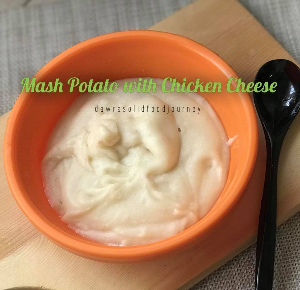 Mash potato dengan ayam dan keju