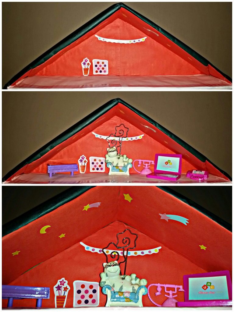 Bilik mainan doll house dengan pelbagai aksesori mini