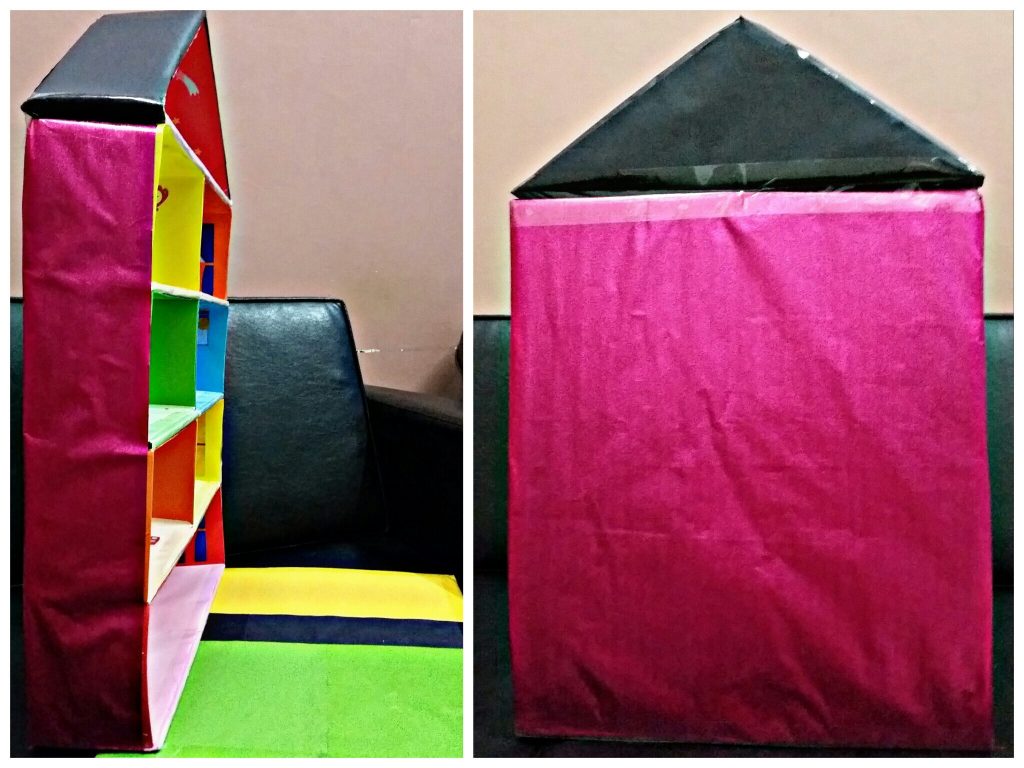 Pandangan keseluruhan doll house siap dibina