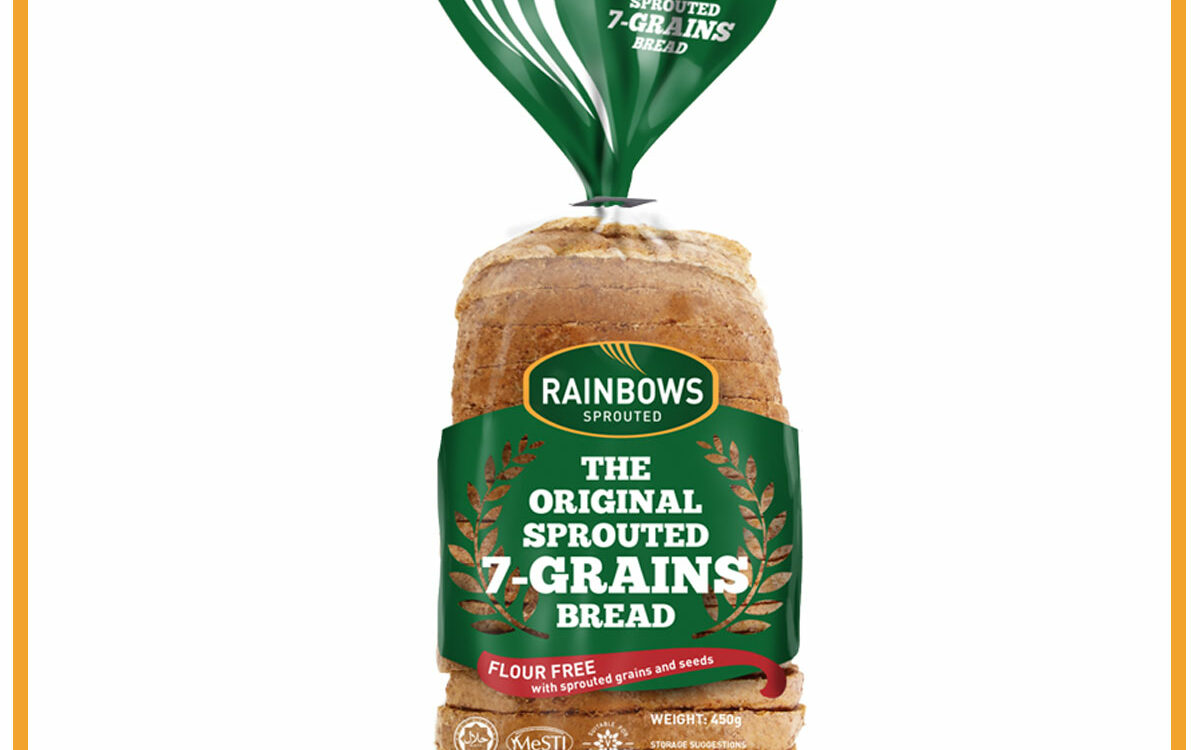 Roti sprouted grain dengan tauge