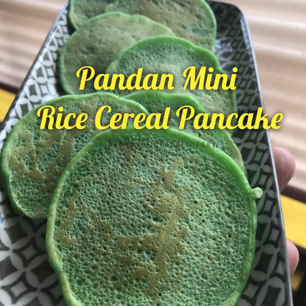 Pankek mini pandan bijirin nasi