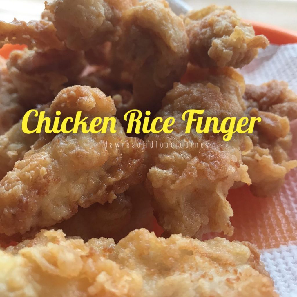 Finger nasi ayam yang mudah dipegang