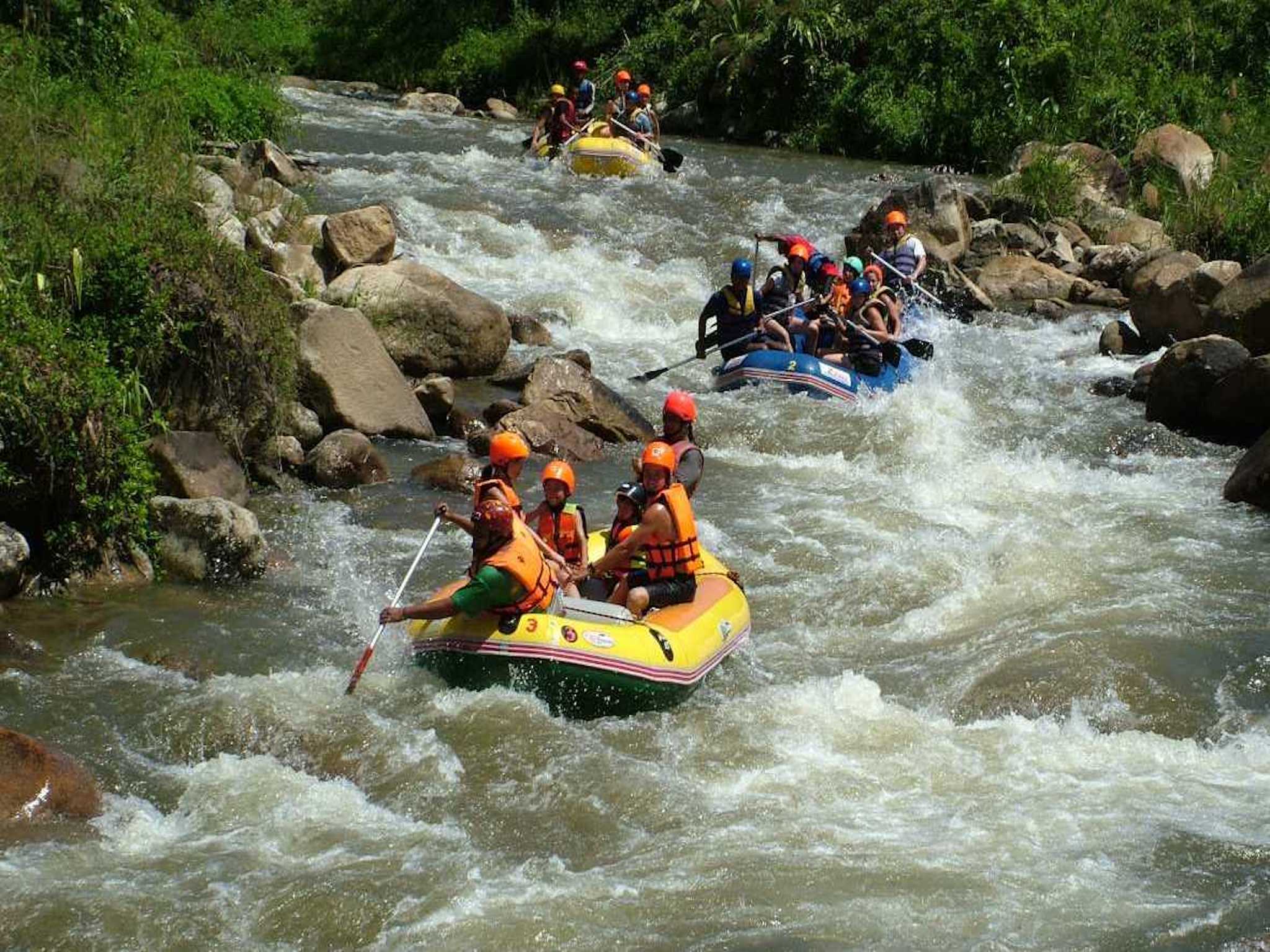 Pemandangan sungai di Songprak River