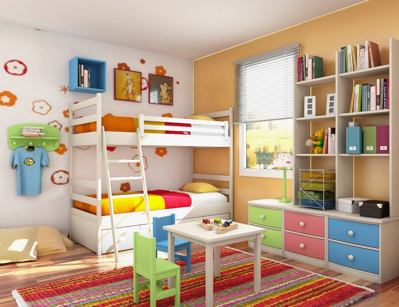 bilik tidur anak perempuan simple