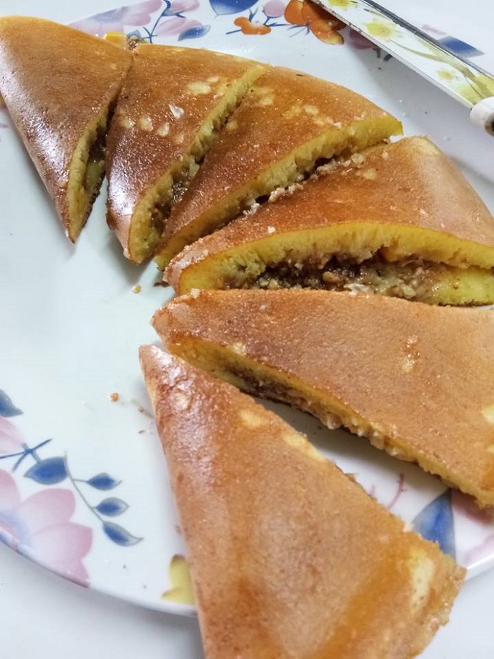 Gambar apam balik gebu homemade yang tebal dan sedap