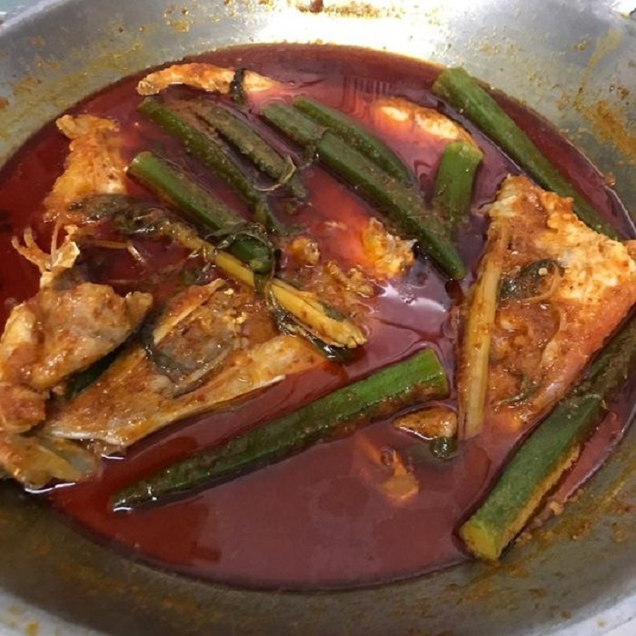 Asam pedas kerapu Johor berkuah