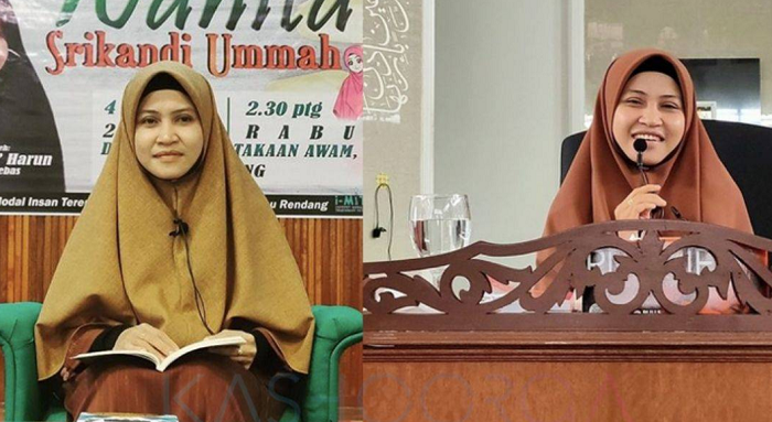 Gambar Ustazah Asma Harun, pendakwah dan motivator terkenal.